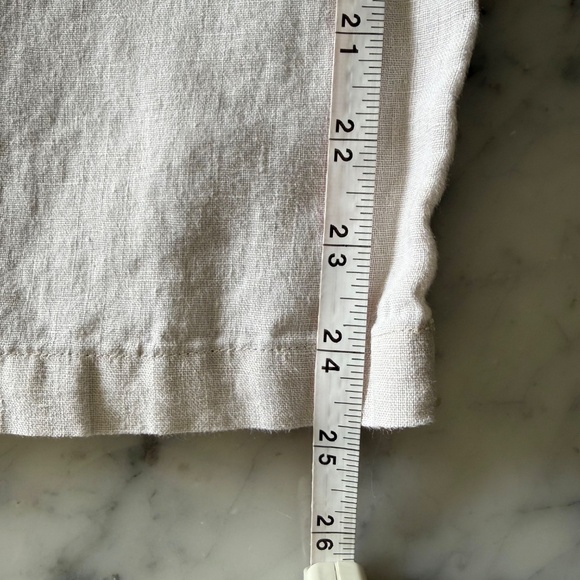 Anthropologie Somerset Linen Pull-On Pants Wide Leg Pants Women’s Large Neutral - Picture 8 of 8